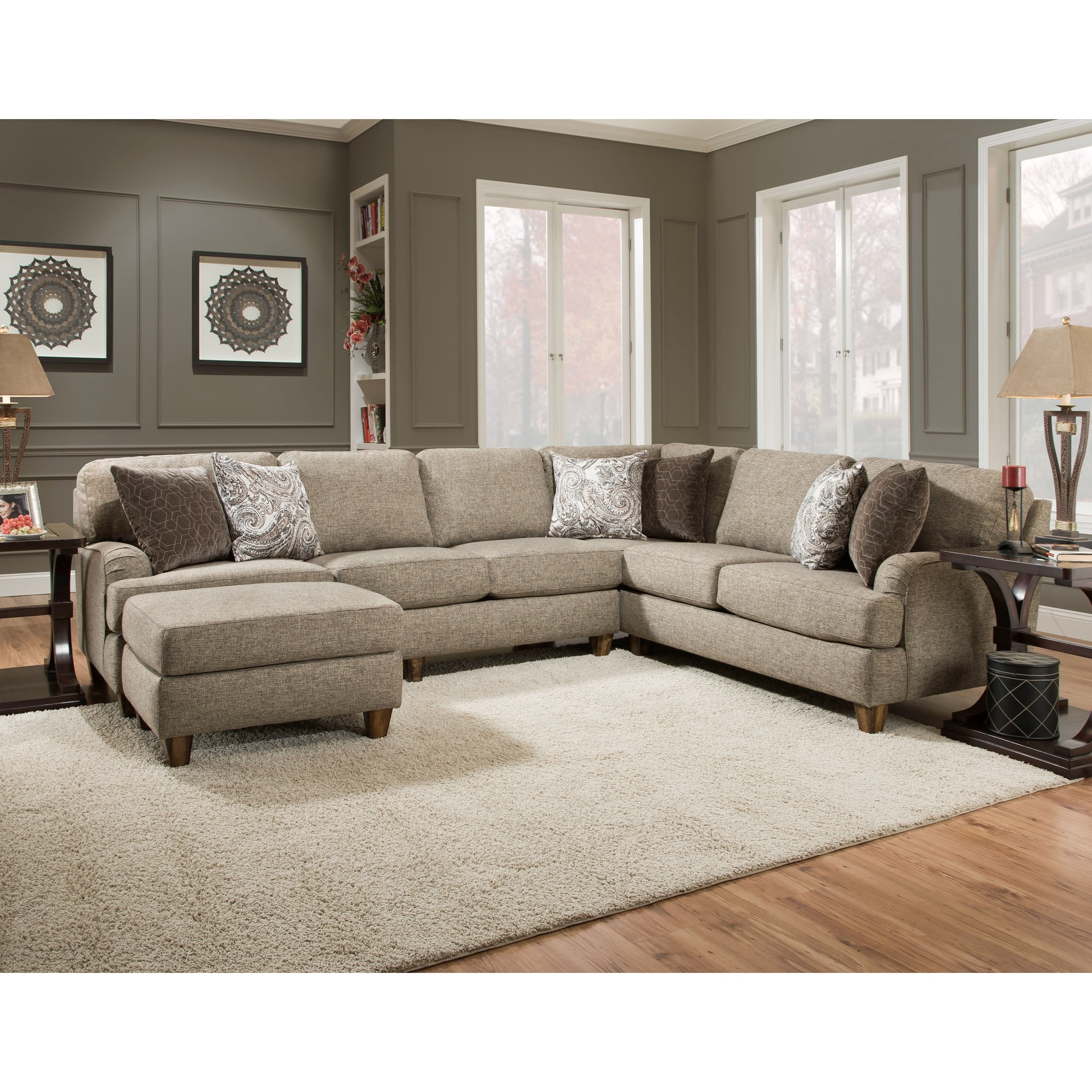 Franklin Brannon Sectional Sofa with 5 Seats Find Your Furniture